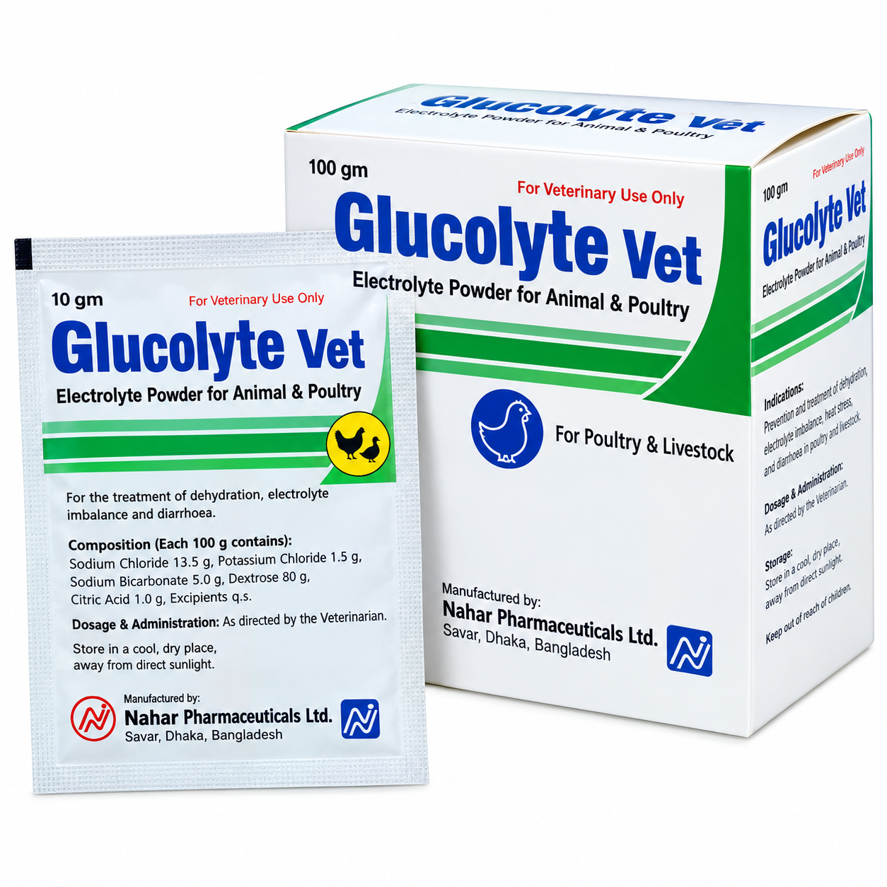 গ্লুকোলাইট ভেট ২৫ গ্রাম (Glucolyte Vet)