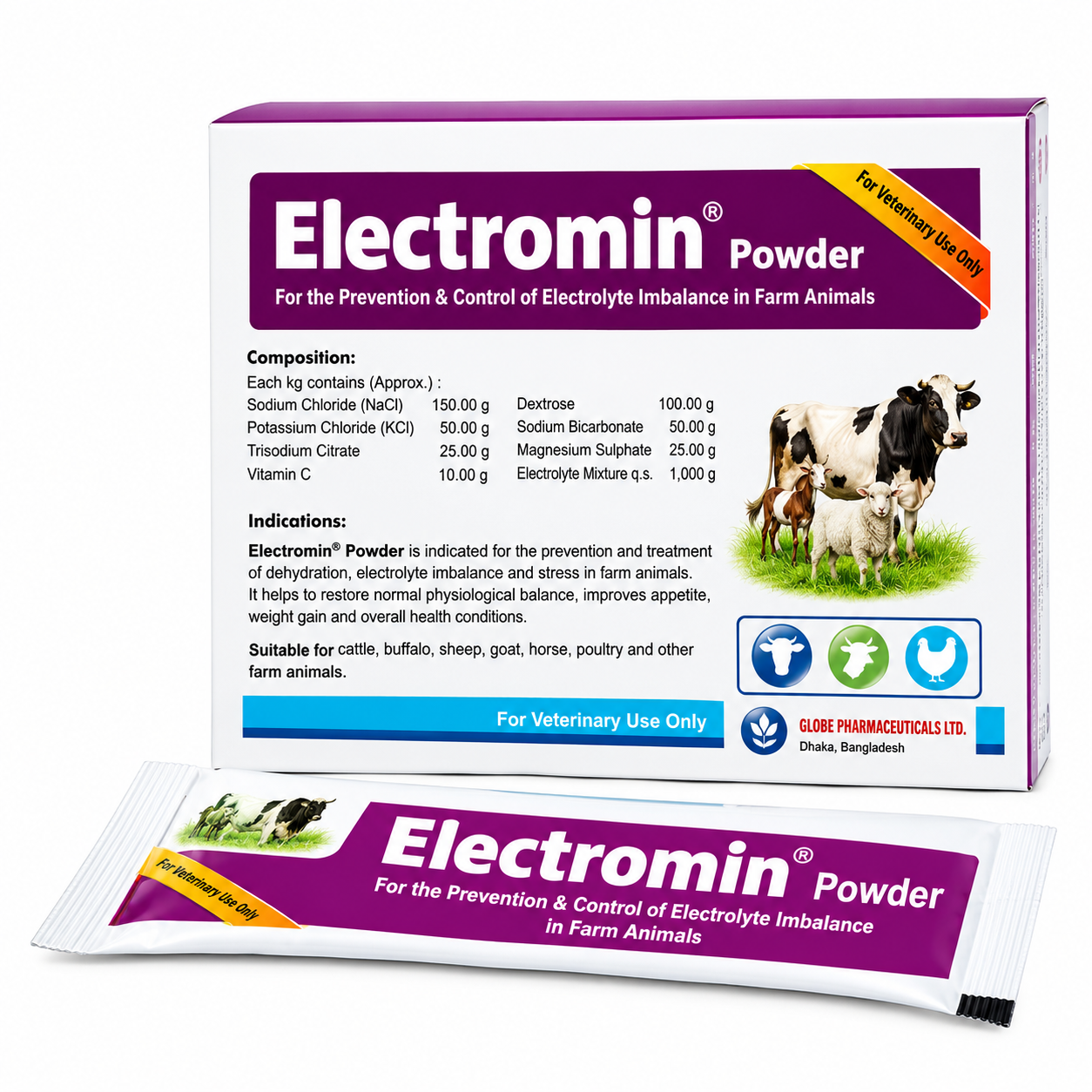 ইলেক্ট্রোমিন ভেট ২০ গ্রাম (Electromin Vet)