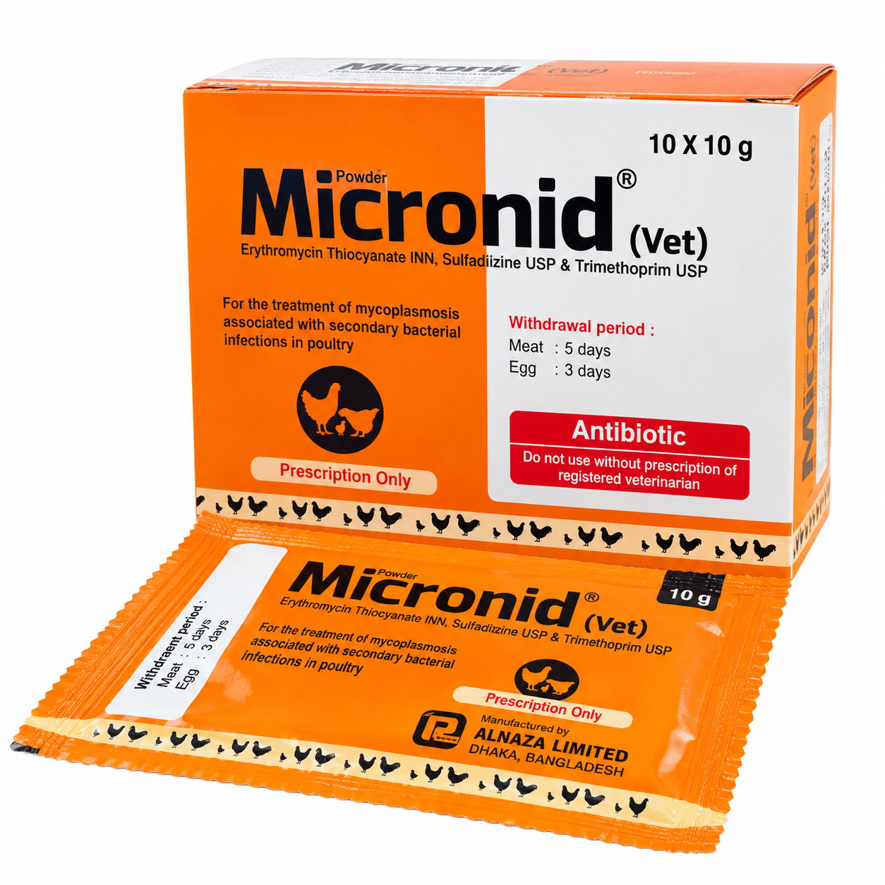 মাইক্রোনিড ভেট ১০ গ্রাম (Micronid Vet)